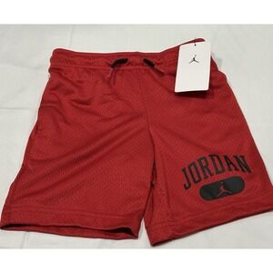 Jordan Jumpman Boys Red Basketball Shorts Size 6 (5-6 Years) NEW With Tag